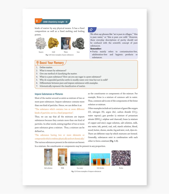 CBSE Class IX Chemistry Insight 04