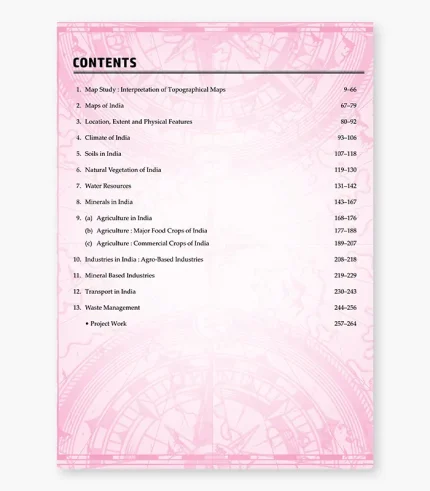 icse class 10 geography book contents