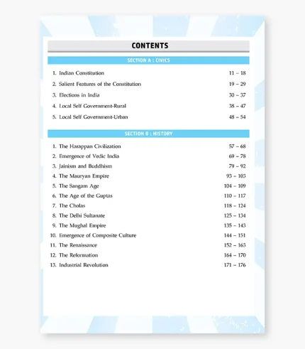 icse class 9 history and civics book contents