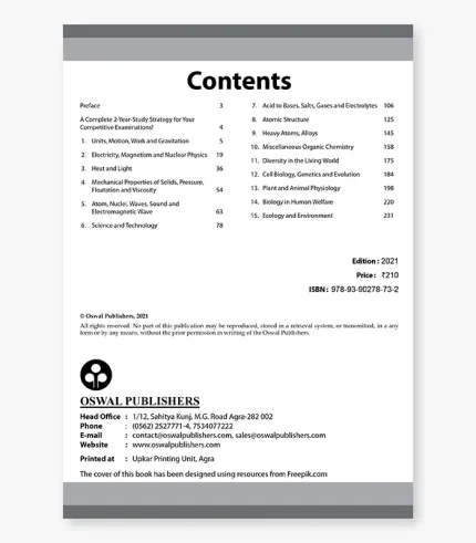 Objective General Science For Competitive Exams