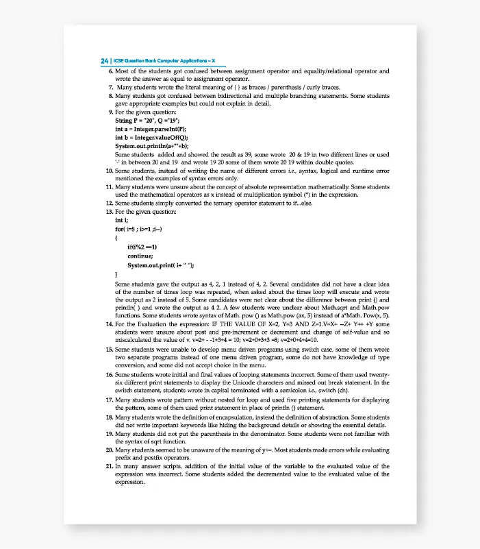 Computer Application MLQB Class 10 ICSE