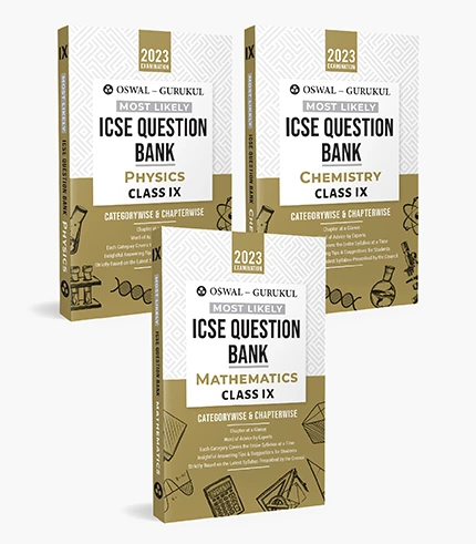 icse question bank class 9 set of 3 pcm