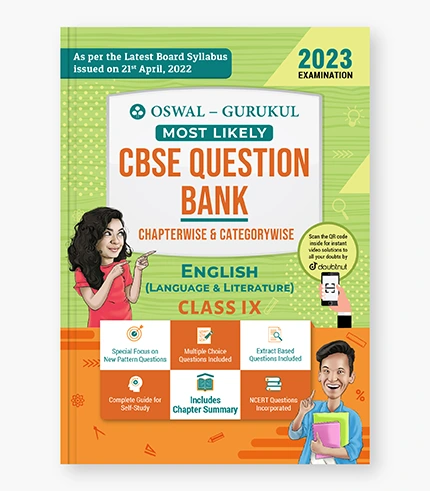 cbse question bank class 9 english 2023