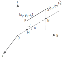 Direction Cosines Of A Line Joining Two Points