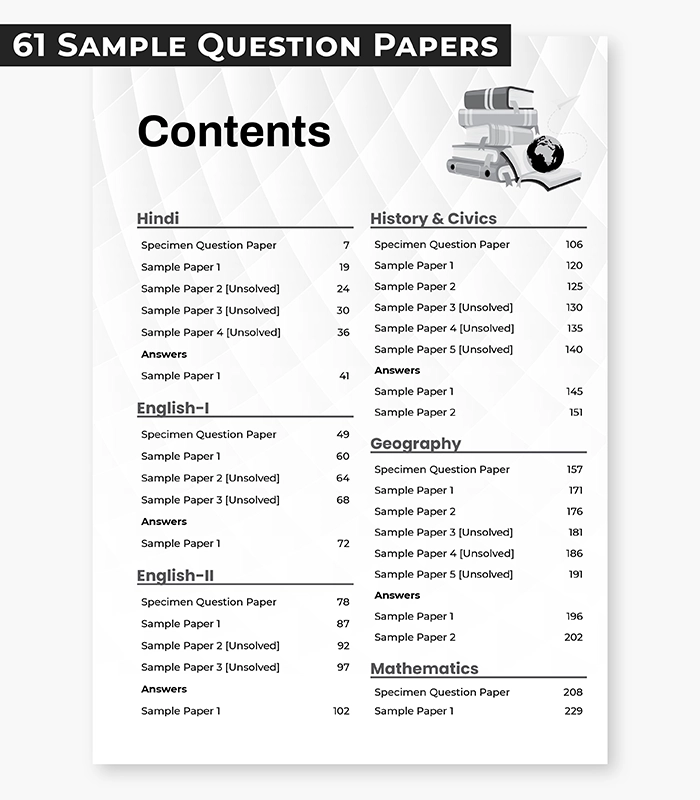61 Sample Question Papers and 10 Years Solved Papers Bundle for Class 10 2026 3