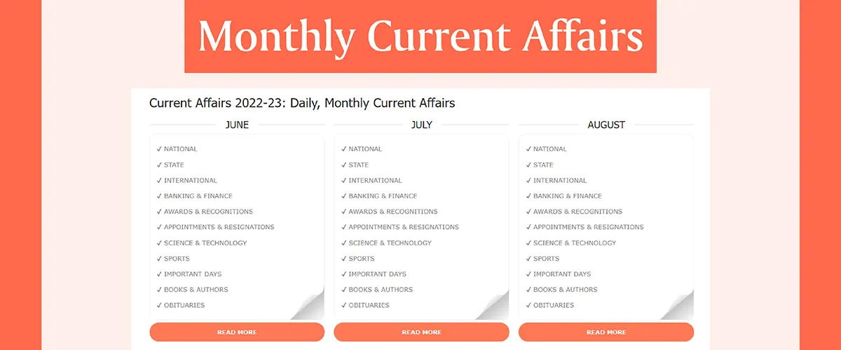 monthly current affairs for upsc exam