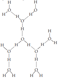 hydrogen bonding.