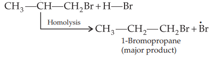1-Bromopropane (major product)