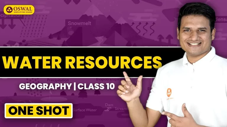 Chapter 3 Water Resources Class 10 Geography Chapter 3