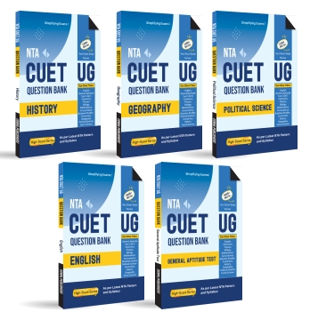 CUET [UG] Question Bank Bundles History, Geography, Political Science, English & General Test