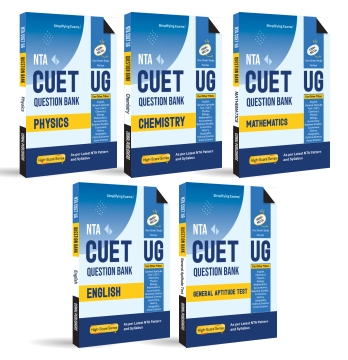CUET [UG] Question Bank Bundles Physics, Chemistry, Maths, English & General Test