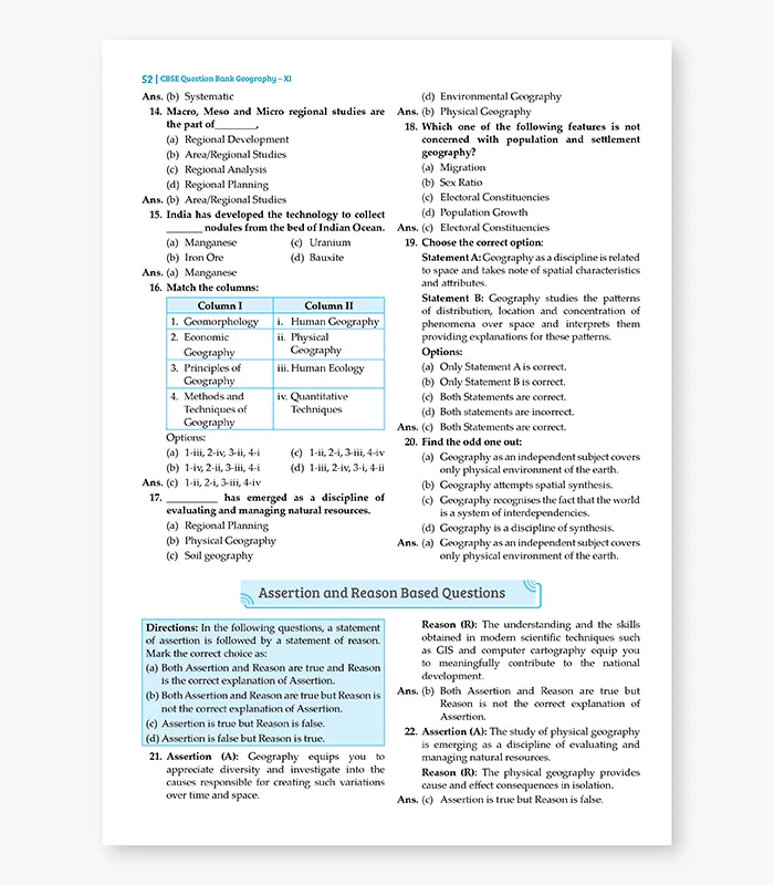 Geography Question Bank for CBSE Class 11 Exam 2027 4