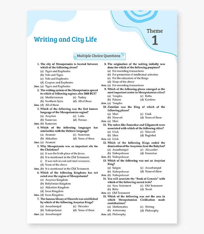 History Question Bank for CBSE Class 11 Exam 2027 3