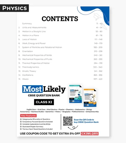 cbse class 11 physics question bank contents