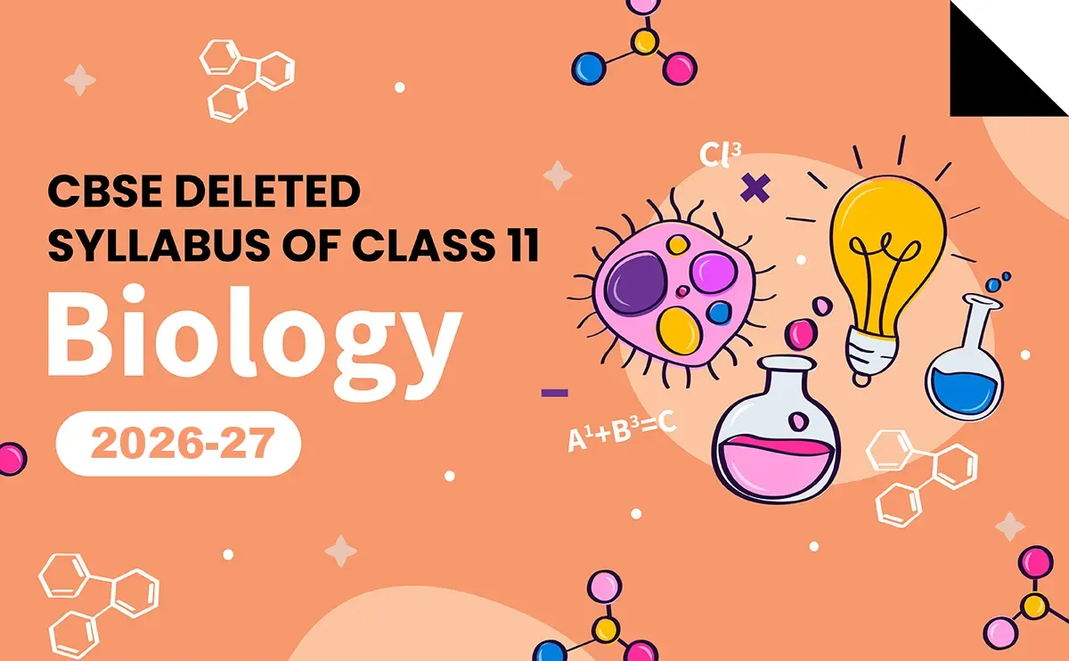 CBSE Deleted Syllabus of Class 11 Biology 2026-27
