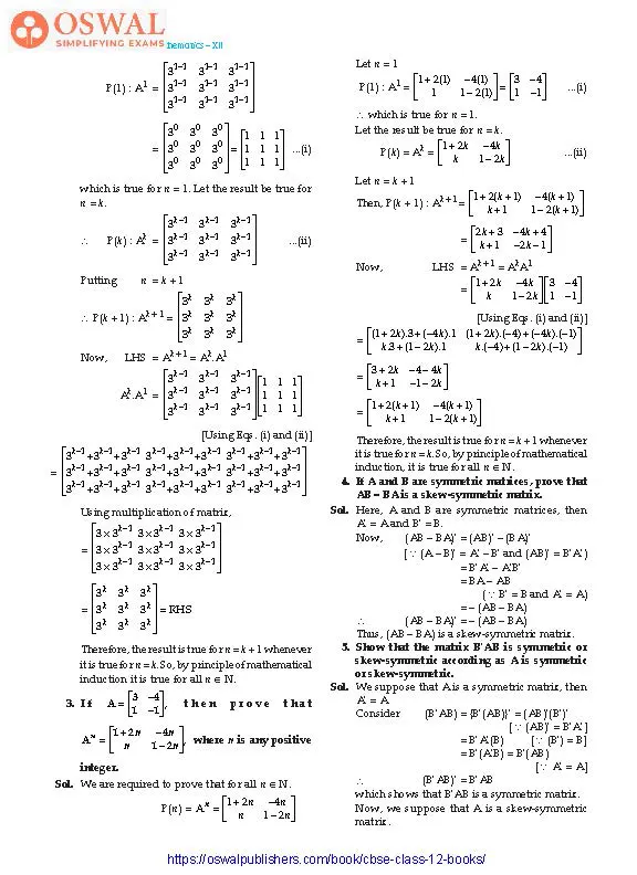 NCERT Solutions for Class 12 Maths Matrix part 24