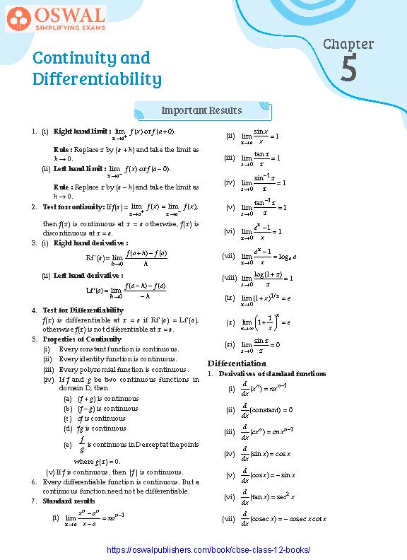 NCERT Solutions for Class 12 Maths Continuity and Differentiability part 1