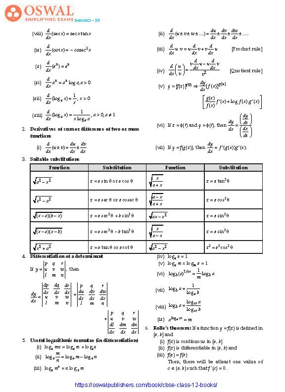 NCERT Solutions for Class 12 Maths Continuity and Differentiability part 2