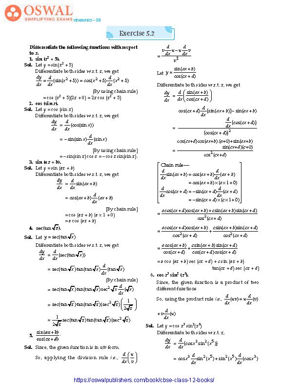NCERT Solutions for Class 12 Maths Continuity and Differentiability part 12