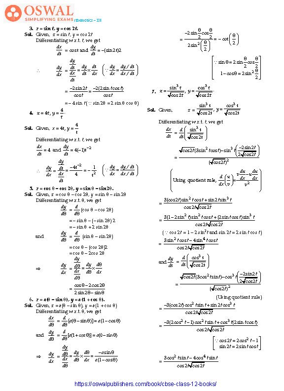 NCERT Solutions for Class 12 Maths Continuity and Differentiability part 26
