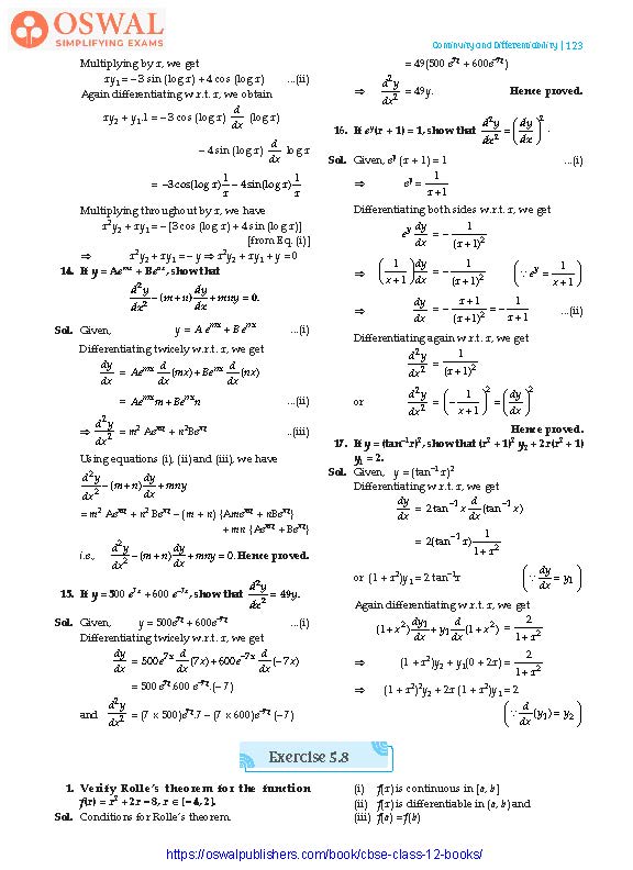 NCERT Solutions for Class 12 Maths Continuity and Differentiability part 31