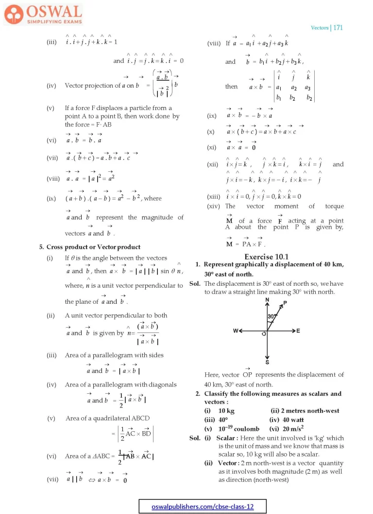 NCERT Solutions for Class 12 Maths Vectors part 2