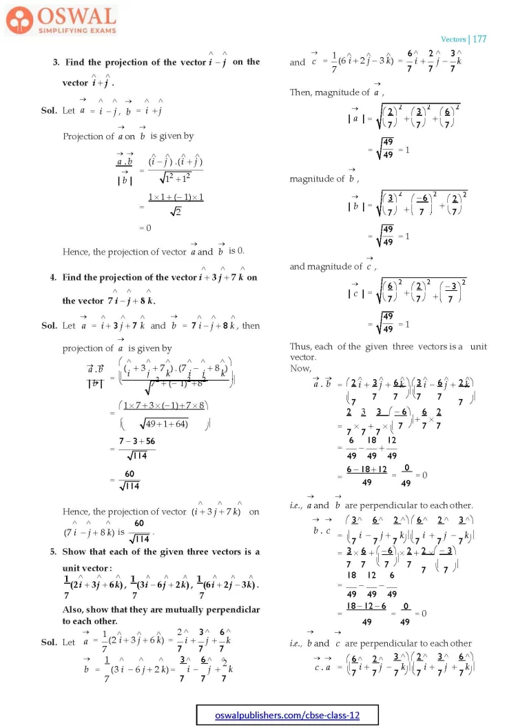 NCERT Solutions for Class 12 Maths Vectors part 10