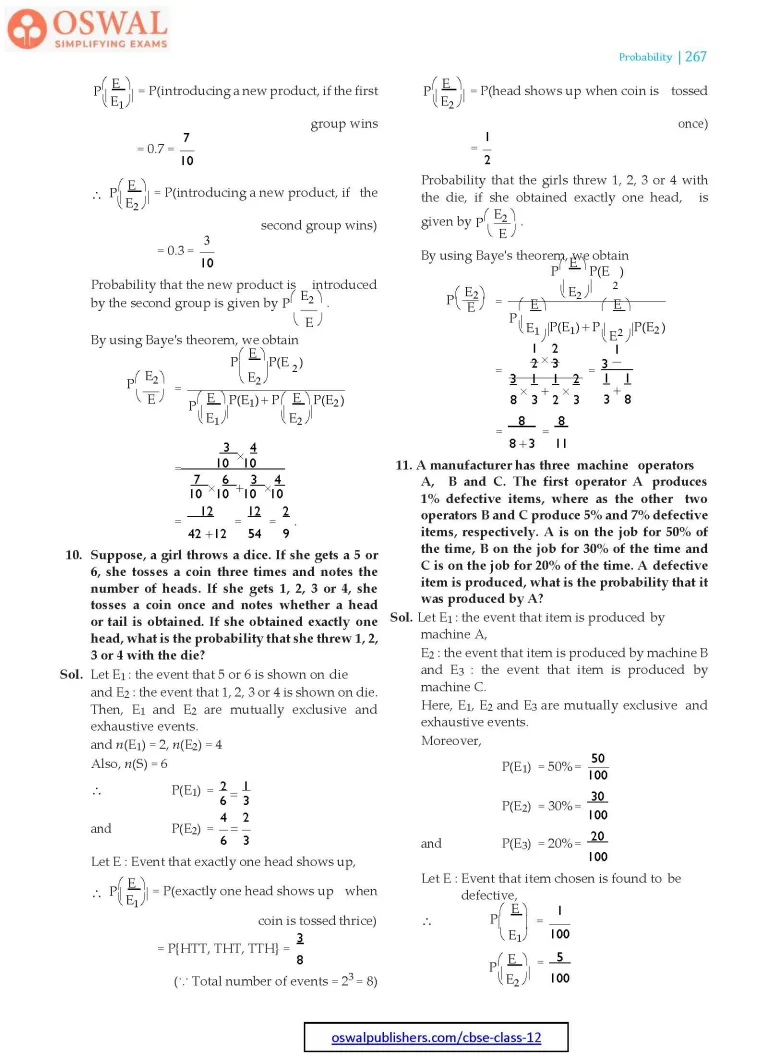 NCERT Solutions for Class 12 Maths Probability part 19