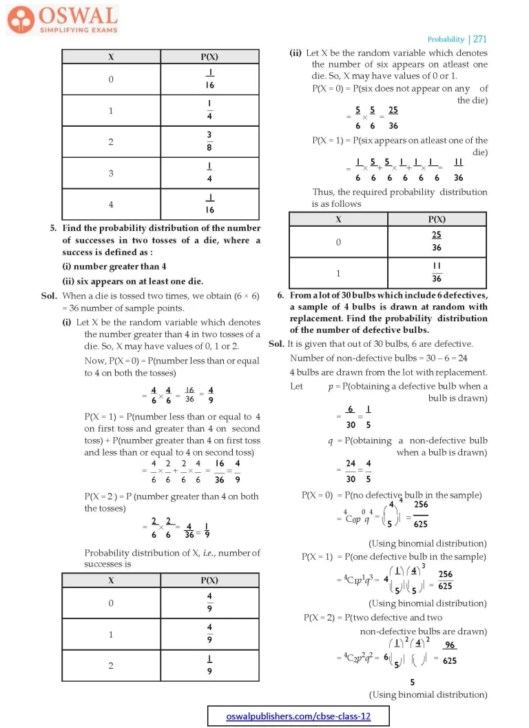 NCERT Solutions for Class 12 Maths Probability part 23