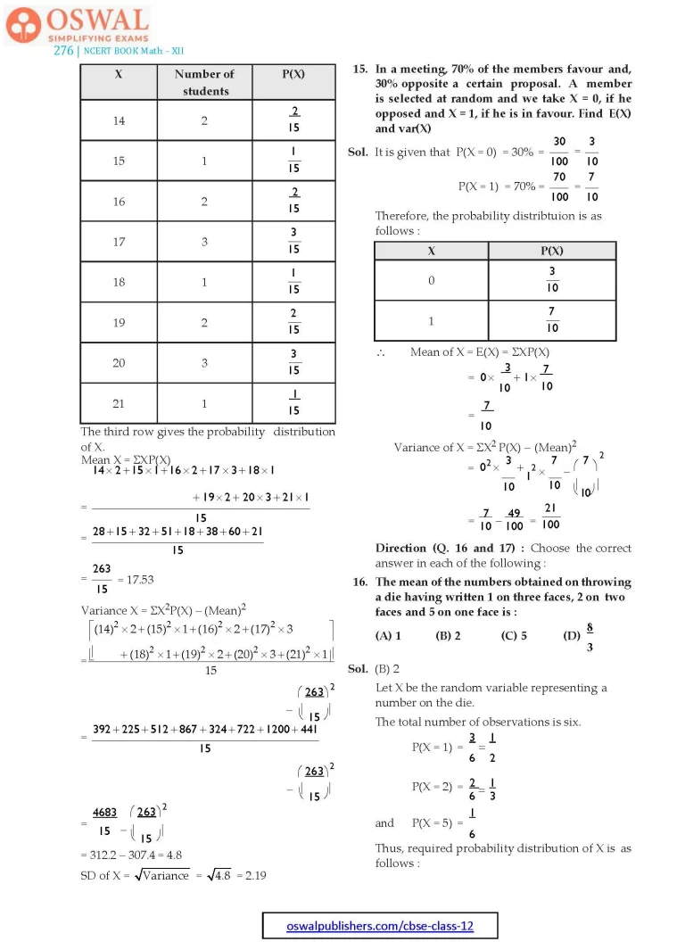 NCERT Solutions for Class 12 Maths Probability part 28