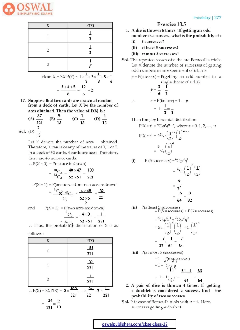 NCERT Solutions for Class 12 Maths Probability part 29