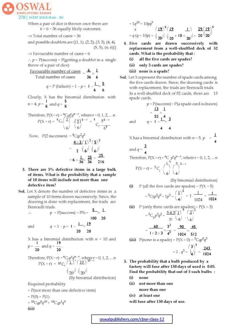 NCERT Solutions for Class 12 Maths Probability part 30