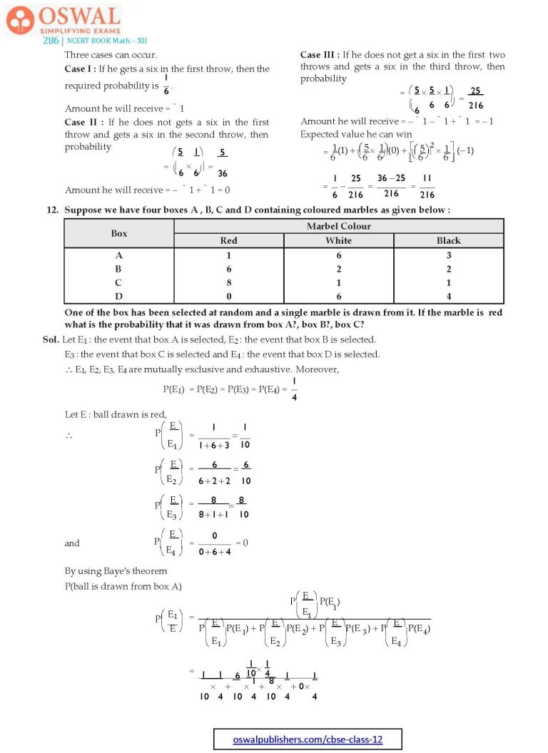 NCERT Solutions for Class 12 Maths Probability part 38