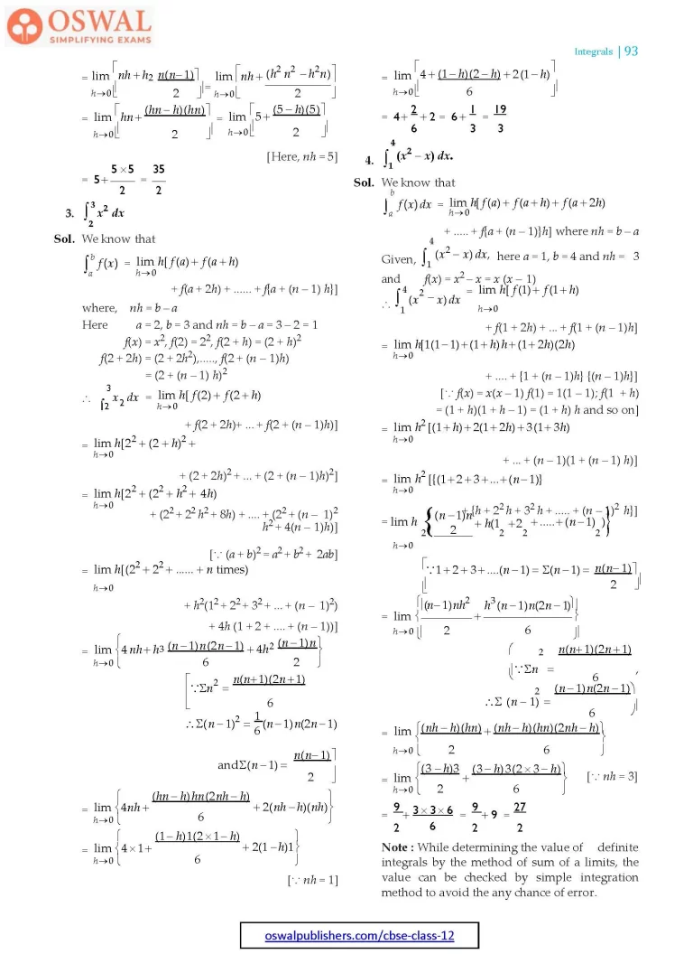 NCERT Solutions for Class 12 Maths Integrals part 49