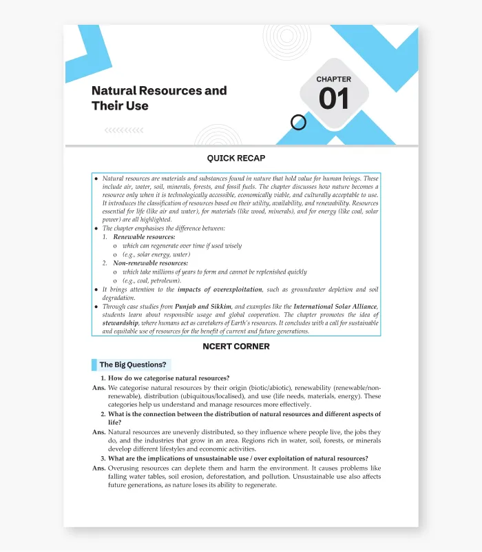 CBSE Chapterwise Worksheet Inner Class VIII Social Science 03