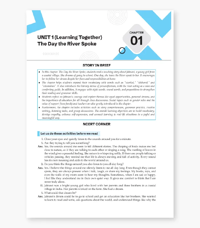 English Worksheet for Class 7 with Answers