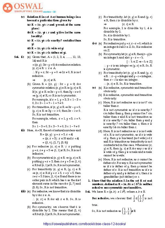 NCERT Solutions for Class 12 Maths Relations and Functions part 2