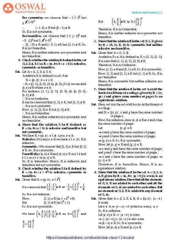 NCERT Solutions for Class 12 Maths Relations and Functions part 3