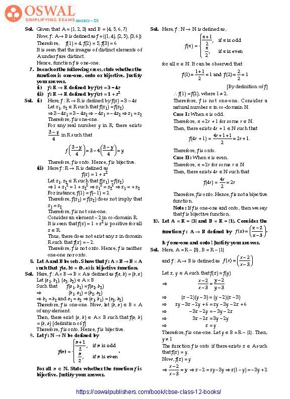 NCERT Solutions for Class 12 Maths Relations and Functions part 8