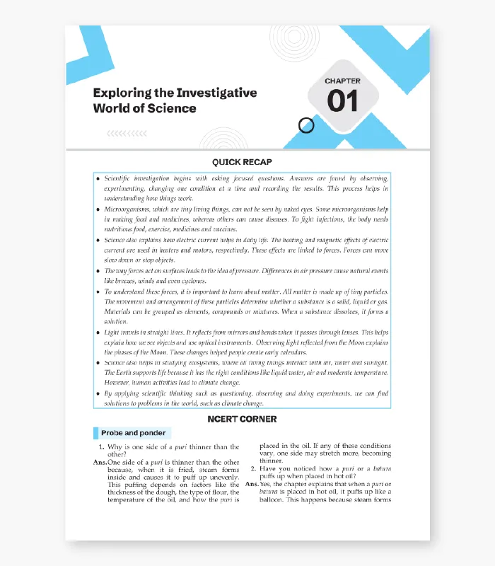 Science worksheet for CBSE Class 8 with answers