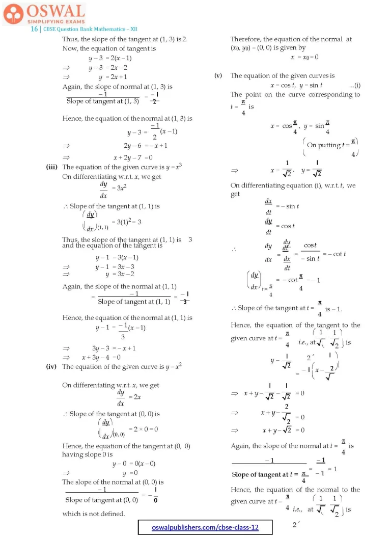 NCERT Solutions for Class 12 Maths Application of Derivatives part 16