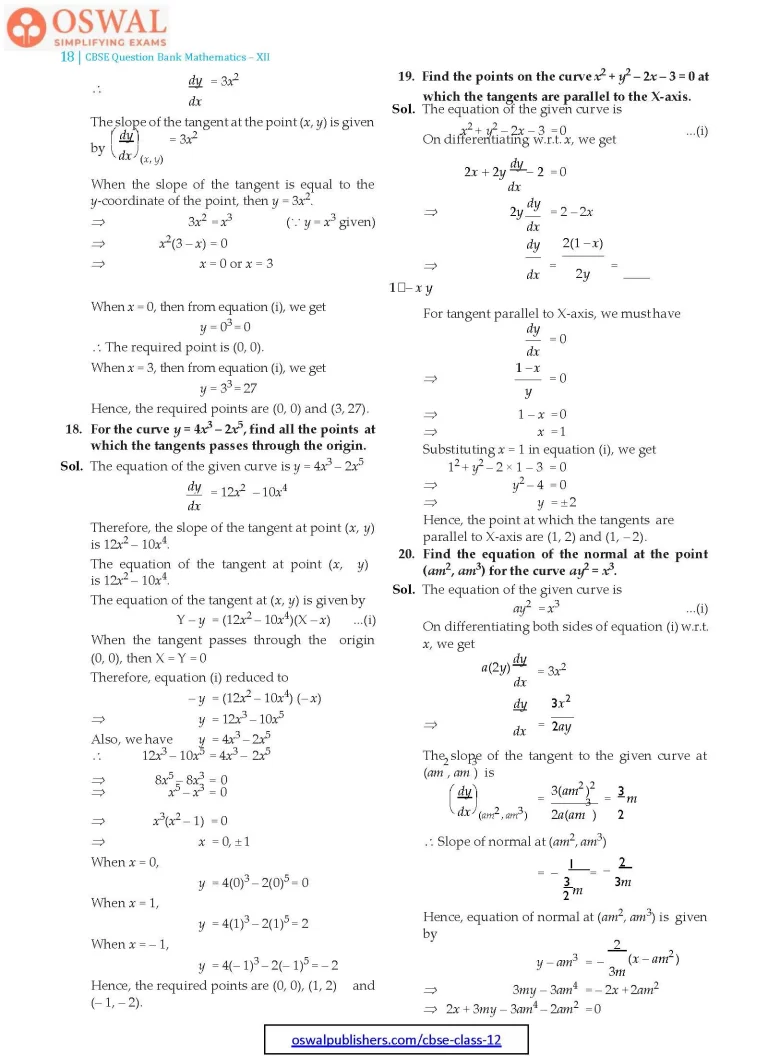 NCERT Solutions for Class 12 Maths Application of Derivatives part 18