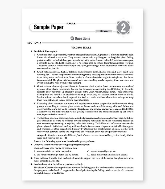 English Core Sample Papers for CBSE Class 12 2026 03