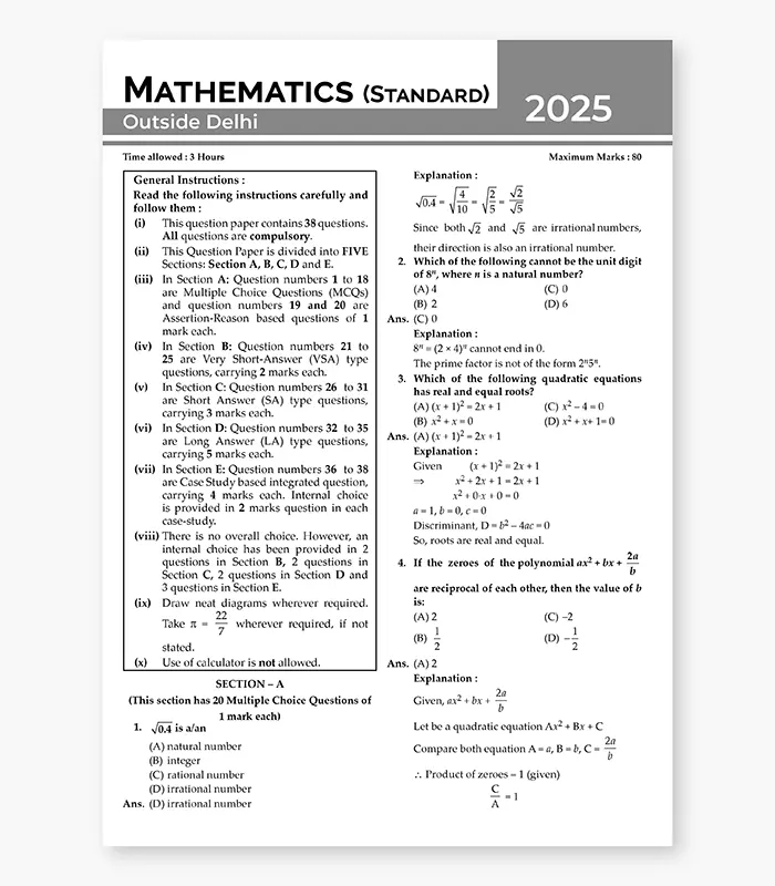 Maths Sample Papers for CBSE Class 10 2026 04