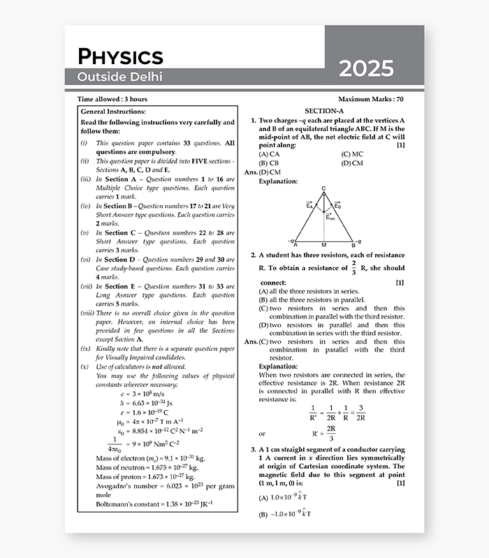 Physics Sample Papers for CBSE Class 12 2026 04