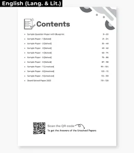 English Literature Language Sample Papers Inside for CBSE Class 10 2026