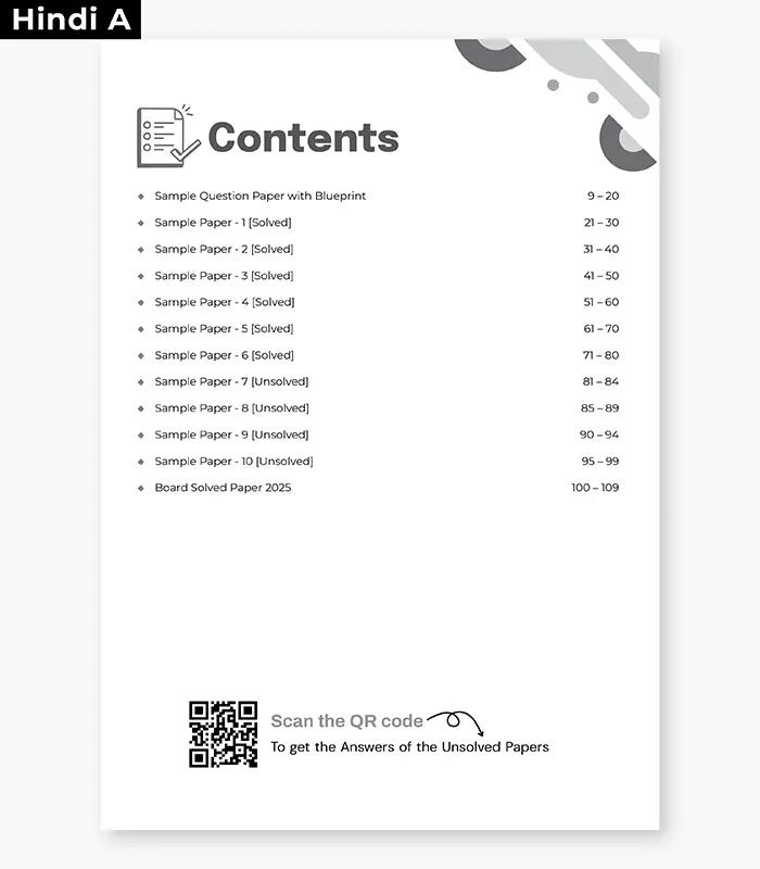 Hindi A Sample Papers Inside for CBSE Class 10 2026