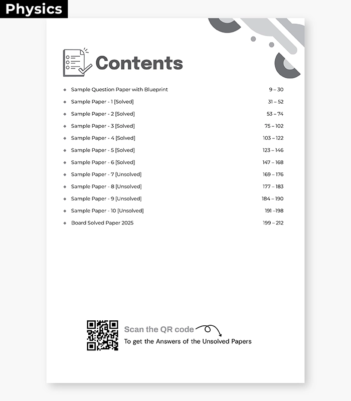 Sample Papers Bundle Inside CBSE Class 12 2026 Physics