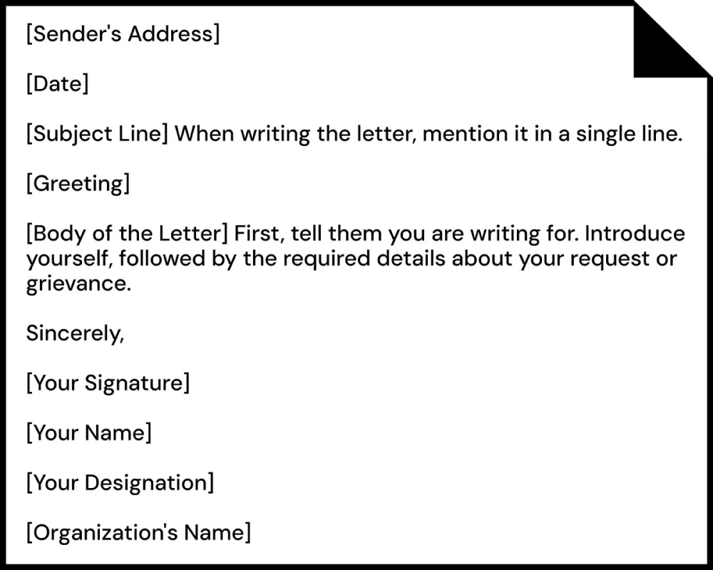 Letter Writing Format