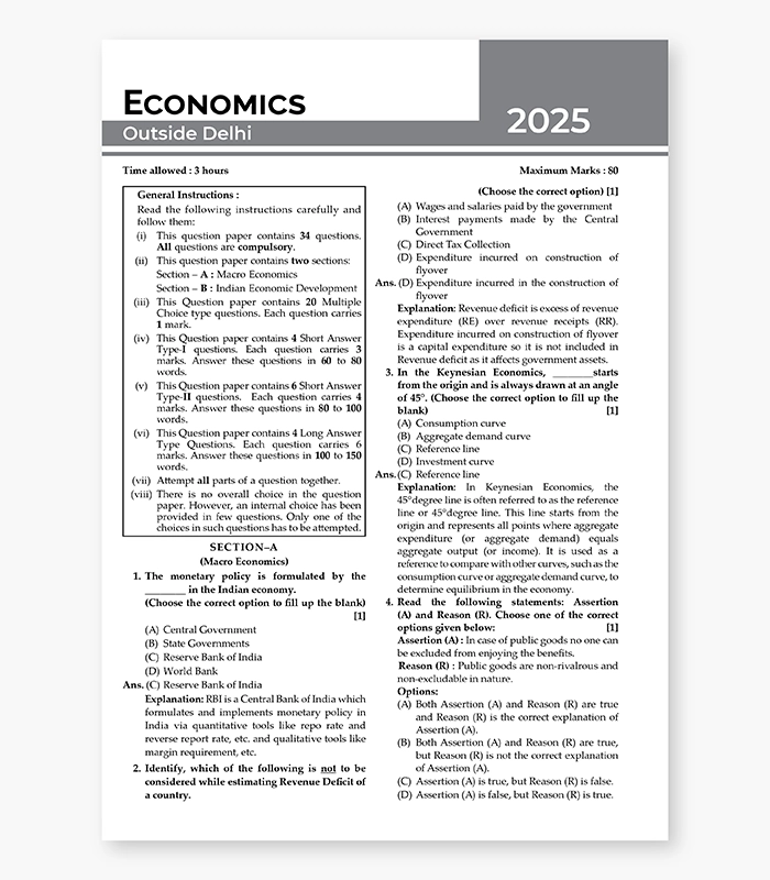 Economics Sample Papers for CBSE Class 12 2026 04